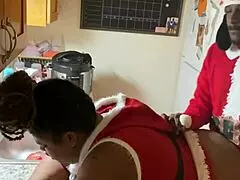 He says, 'I got this Christmas pussy in the kitchen, even though you're mad'