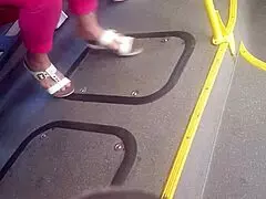 Mature Candid Foot Play: Hidden Ass and Feet Tease.