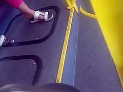 성숙녀 숨긴 엉덩이 발놀이 유혹