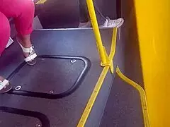 Mature Candid Foot Play: Hidden Ass and Feet Tease.