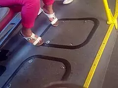 Mature Candid Foot Play: Hidden Ass and Feet Tease.