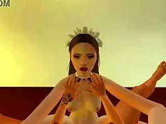 Lesbian abbess seduced the young nun for hard lezdom sex in sims 4 anime hentai sfm