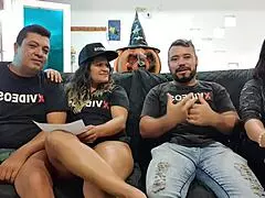 Curious chat with milf Taissa Winkler and dancer Leo Fernandezxxx