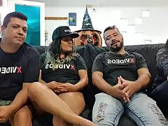 Curious chat with milf Taissa Winkler and dancer Leo Fernandezxxx