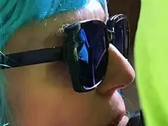 Sexy Milf Takes Huge Load of Jizz on Glasses!