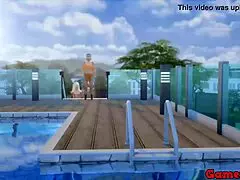 hinata and friends at the pool, madara helps with hard ass action 😏