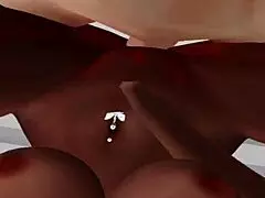 In this hentai, he's fucking that dream black girl in missionary position with big cock.