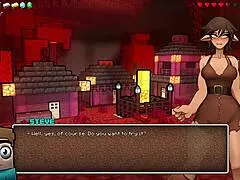 Milf Cookies Gets Horny in USA Parody Game HornyCraft