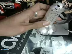 i'm finishing painting that little 18+ grey alien with my dildo art business