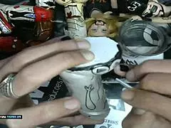 i'm finishing painting that little 18+ grey alien with my dildo art business