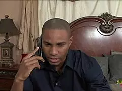 Busty blonde milf gives blowjob and rides black cock in interracial sex