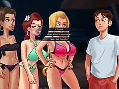 Гореща сочна приятелка и приятелките ѝ на еротичен масаж