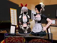 Complete Gameplay of Harem Hotel Part 9 with Wild Threesome Action.