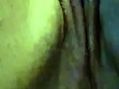 ebony milf self-pleases her ass with toys