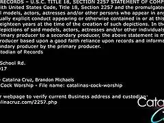 Catalina cruz shows off her black bikini