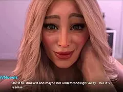 sexy petite 18+ blonde pops in naked for game