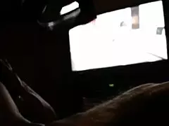 Cute milf fingering her hot pussy while watching porn