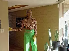 huge natural tits on ebony playboy model nyla as she strips bare for the camera