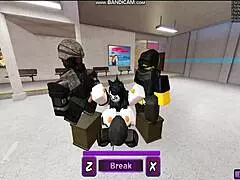 Whoreblox Game's Gangbang Moment: Intense Banging Leading To Cumshot