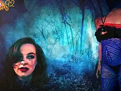 when you give a demon head in halloween costume