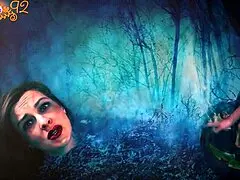 when you give a demon head in halloween costume