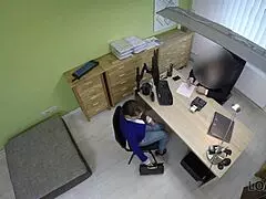 Can The Bank Employee Wait To See Those Huge Fake Tits?