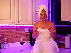 hot babe in interview gets horny, bent over 😏