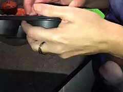 The milf flashes in the household leading to a fucking happy end