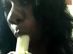 Dicksucking A Banana With Sexfeene