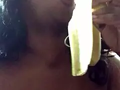 Dicksucking A Banana With Sexfeene