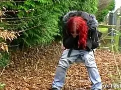 Lassie Strips Down for Public Pissing and Wild Masturbation