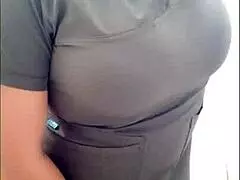 Brunette Dances Naked, Nurse Follows In Hot Interracial Scene?