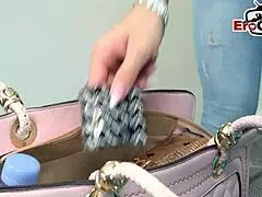 This german brunette with big tits is fucking her stepbrother 😍