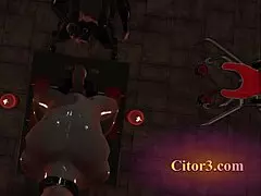 3D fetish game with precum