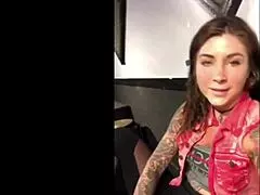 Tattooed pornstar Felicity Feline showcases her slutty webcam dancing and reality moments