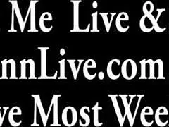 Julia Ann gives blowjob with her girlfriend