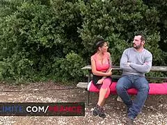 outdoor sex in the vineyards with mature curvy woman