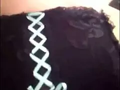 amoul solo t slut gets doggy style in satin lingerie