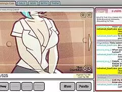 i can’t stop fondling nicole’s tits in this risky hentai game to lure customers.