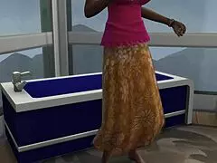 Indian naked stepmom gets licked and fucked