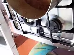 Latina milf wants to be cooked and eaten, horny alone with handjob