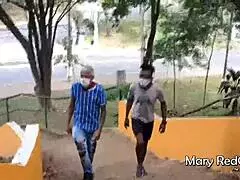 Walif Santos Caught Masturbating In Public, Forced To Suck Big Cocks Of Young Guys Rubens Badaro