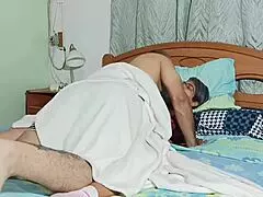 I sneak from closet to fuck stepmom hard under her sheets