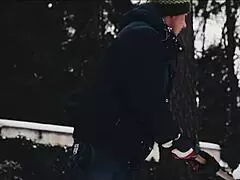 steamy couple bangs hard indoors after chilling in the frosty snow outside. who knew cold could ignite such fire?