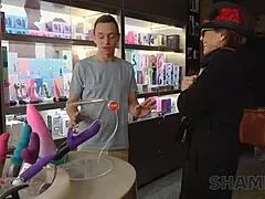 Man, that Shame4k lady is totally hooked on huge dildos!