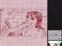 drawing a milf blowjob with dark big dick hentai for you