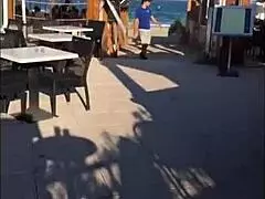 cap dagde flashing and interracial scene