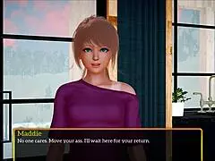 Redhead milf with big tits rides in new family cartoon