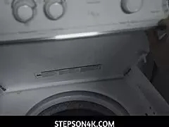 Milf stepmom Quinn Waters sucks huge cock after stepson does chores