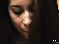 Hot asian babe masturbates to intense orgasm